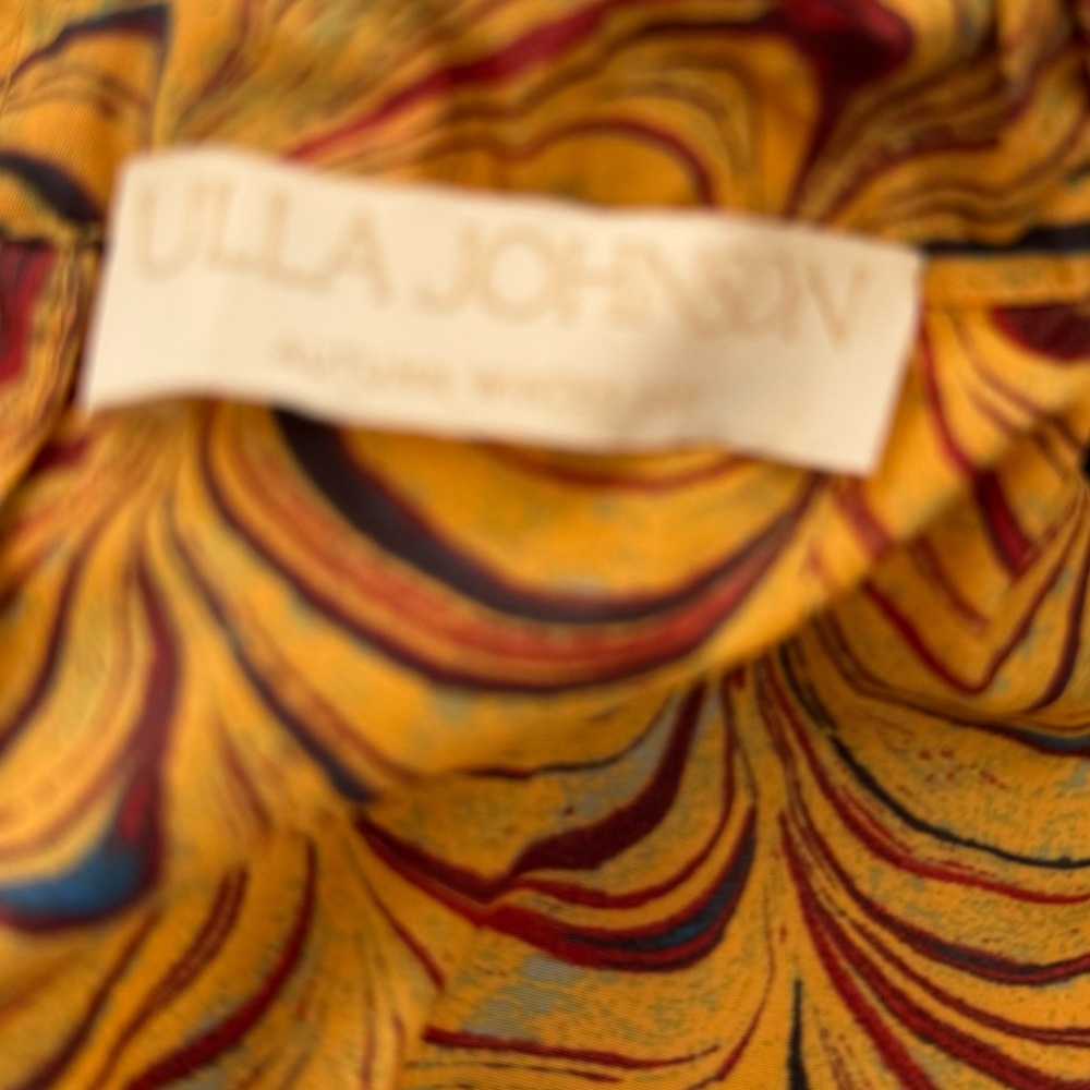Ulla Johnson Yellow And Red Patterned Blouse - image 3